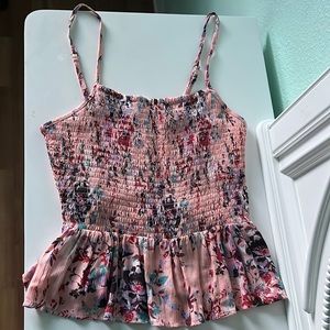 Angie Pink Floral Top